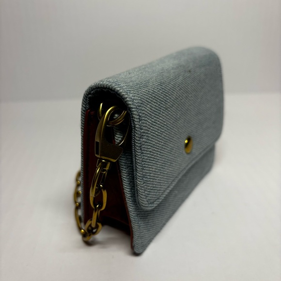 Denim Crossbody Chain Shoulder Bag - Picture 2 of 6